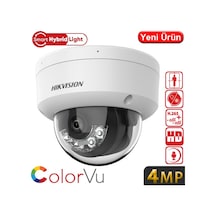 Hıkvısıon Ds-2cd1141g2-lıuf 4mp 2.8mm Smart Hybrıt Lıgth Sesli Poe Ir Dome Kamera 20mt