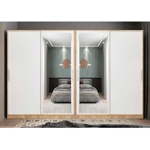 Albero Sürgülü Çekmeceli Gardırop Dolap Çb 360 Cm Montaj Dahil