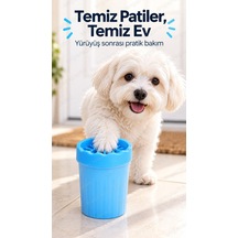 Küçük Boy Kedi Köpek Pati Ayak Yıkama Temizleme Kovası