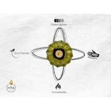 Fener Mum Petek Yeşil Kavun Kokulu Dekoratif Mum