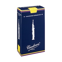 Vandoren Sr203 Traditional Soprano Saksafon Kamışı No: 3.0 Profesyonel - 10'lu Kutu Mavi Kutu, Tutarlı Malzeme Kalitesi Ve Kararlı Ses Üretimi