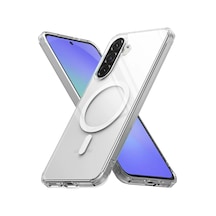 Samsung Galaxy A35 Uyumlu Şeffaf Magsafe Kılıf Safe Şeffaf