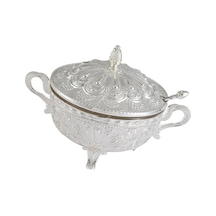 Homyl Kapaklı Şekerlik Mutfak Eğlence Yeniden Kullanılabilir Gümüş