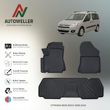Citröen Berlingo 2008-2018 Uyumlu Havuzlu Oto Paspas