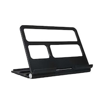 Novahub Katlanabilir Telefon Ve Tablet Standı - Dikey Saklama, Stabil Tasarım, Siyah/gümüş Katlanır Stand, Mükemmel Dayanıklılık, Kullanışlı Boyutlar