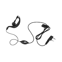 Jokmae Kenwood, Baofeng, Retevis Uyumlu K Fişli Kalın Kablo Telsiz Kulaklığı Tüm Modeller İçin - Siyah