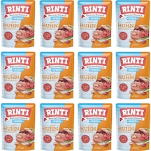 Rinti Pouch Tavuklu Yavru Köpek Yaş Mama 400 G X 12 Adet