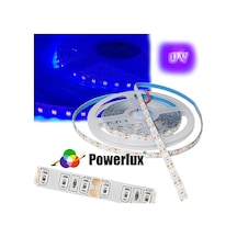 Powerlux 12v Uv Ultravıyole Şerıt Led Smd 2835 Metrede 120 Led Ip65 5mt