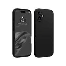 Apple  Uyumlu  iPhone 16 Kılıf First Silikon Siyah