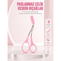 Mey İthalat Taraklı Kaş Düzeltme Makası Hassas Şekillendirme Ve Kolay Kullanım