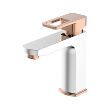 Qua Clara Plus Colours Lavabo Bataryası Beyaz - Rose Gold