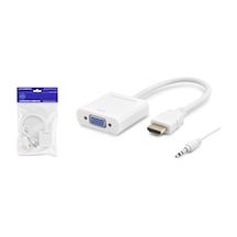 HDX2019 ÇEVİRİCİ HDMI TO VGA + SESLI