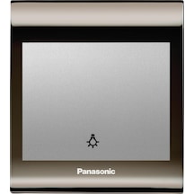 Viko Panasonic Thea Blu Light Anahtar, Çerçeve Una+füme, Kapak Metalik Beyaz