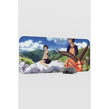 Mononoke Hime Anime V2 - 70x30 Xl Gaming Kauçuk Kaymaz Taban Mouse Pad Fare Altlığı