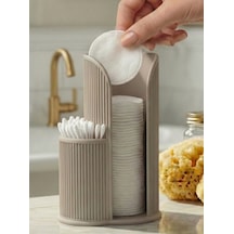 Modern Makyaj Pamuğu Ve Kulak Çubuğu Düzenleyici - Banyo Organizer Standı