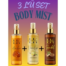 Loen Kozmetik Amber + Sandal + Vanilla Vücut Spreyi 3 x 200 ML