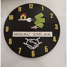 Modern Ahşap Duvar Saati Sağlam Çok Şık Ve Birarada..no:30 Çok Rekli
