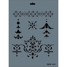 Mey İthalat Rich New Seri N-103 Stencil 35x25 Cm 1