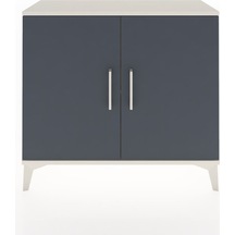 Arges Şifonyer Tek Raflı 2 Kapaklı 88x30x80 Aytaşı-antrasit Aytaşı