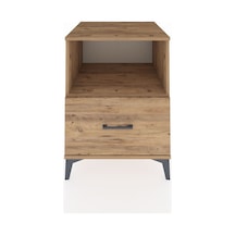 Kronos Komodin Tek Raflı Tek Çekmeceli 60x59x80 Çam-çam Çam