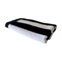 Plaj Büyük Havlu, Havuz Ve Plaj, Cabana Çizgili Tek Taraflı Havlu Ve Tek Taraflı Kadife 81 Cm X 177 Cm Mavi Beyaz 1 Açık Bej