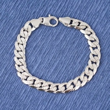 Nusret Gümüş Desenli Zincir Bileklik 0,9 x 12 MM