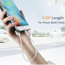 Jms Android Uyumlu Örgülü Usb Şarj Kablosu 1 M Gümüş