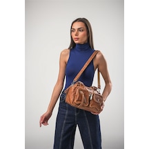 Ççs 18069 Kadın Çapraz Askılı El Çantası Camel