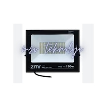 220 Volt 100 Watt Zmr Siyah Slim Kasa 6500k Beyaz Işık Ip66 Led Projektör