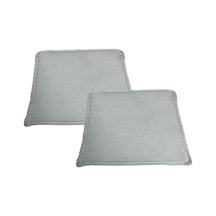 Knsz sırt minderi 2 li zng&mğr&uslu beyaz kumaş cırtlı tel bar sandalyesi sırtı için