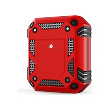 Ekılıf - Airpods 1.nesil Uyumlu - Kılıf Darbelere Karşı Dayanıklı Koruyucu Silikon Kılıf Airbag 15 - Kırmızı