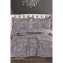 Royal Şönil Çift Kişilik Yatak Örtüsü 240x260 Cm Lila Lila