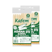 Adana Çöp Şiş Ekstra Ahşap 24 Cm 25 Adet