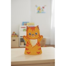 Toys2you Büyük Boy Keçe El Kuklası - Aslan Bej - Turuncu