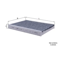 Mahle Polen Fıltresı Takımı Bmw F07 F10 F11 F18 F06 F12 F13 F01 F02 F04 Karbonlu Mahle Lak467.s 64119272642