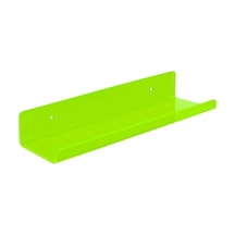 Pleksi Duvar Raf Neon Yeşil, 50cm X 10cm Diğer