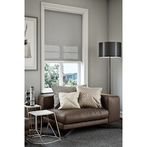 Lazer Kesim Mat Stor Perde, Lazer Kesimli Klasik Serisi, C-2005 Gri Renk Gri Lazer Kesim Mat Stor Perde, Lazer Kesimli Klasik Serisi, C-2005 Gri Renk Gri