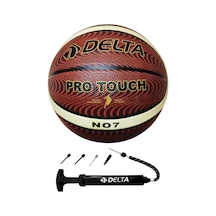 Delta Pro Touch 7 Numara Dura-strong Deluxe Basketbol Topu + Çok Fonksiyonlu Top Pompası İkili Set