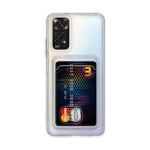 Xiaomi Redmi Note 11 Kılıf Kart Şeffaf Silikon - Şeffaf Seffaf