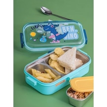 Akıllıelma-lunch Box Beslenme Kabı Çelik İthal Enjoy Yeşil K.2537 92553 0237 Yeşil