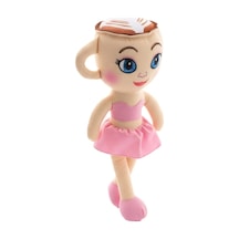 Sevimli Peluş Fincan Balerin Bebek Uyku Arkadaşı 30 Cm Pembe