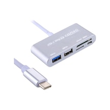 Powermaster Usb Type-c Otg Combo Usb 3.0 Hub+kart Okuyucu