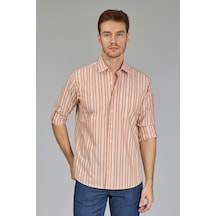 Bisse Regular Fit Spor Yaka Çizgili Somon Erkek Gömlek Gmczg3sp224005 30 Somon Bisse Regular Fit Spor Yaka Çizgili Somon Erkek Gömlek Gmczg3sp224005 30 Somon