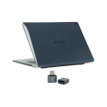 Huawei Matebook 16 Ve 16s Kılıf Uyumlu Kristal Parlak Şeffaf Sert Hard Case İnce Hafif Çizilme Koruma 2021-2023 16 İnç Siyah Belirtilmemiş