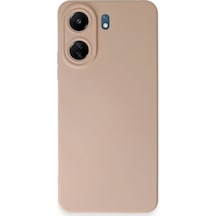 Newface - 451 - Xiaomi Redmi 13c Kılıf Nano İçi Kadife Silikon - Edntrend - - Pudra