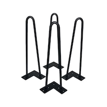 İlgitrafik Metal Firkete Ayak Masa Orta Sehpa Zigon Sehpa Kütük Ayak 4 Adet (345608842)