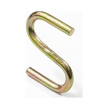 Beşel Gold S Kanca Seti - 100 Adet, Çok Amaçlı Metal Askı, Mutfak Gereçleri, Gardırop Ve Banyo Düzenleyici, Şık Pirinç Görünümlü Dayanıklı Çelik Kanca 5 Cm, Büyük S