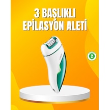 Şarjlı - 467 - 3 Ü 1 Arada Vgr Epilatör Led Işıklı Suya Dalı Hassas Bölge - Edntrend - Epilasyon Makinesi