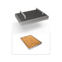 Baklava Dilimleme Bıçağı Paslanmaz Çelik Baklava Dilimi İz Çıkarma Bıçağı, 49x69 Tepsi 10x25 Dilim Gümüş