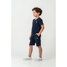 U.s. Polo Assn. Erkek Çocuk Lacivert Bermuda Takım Us2439-c-v4 Lacivert